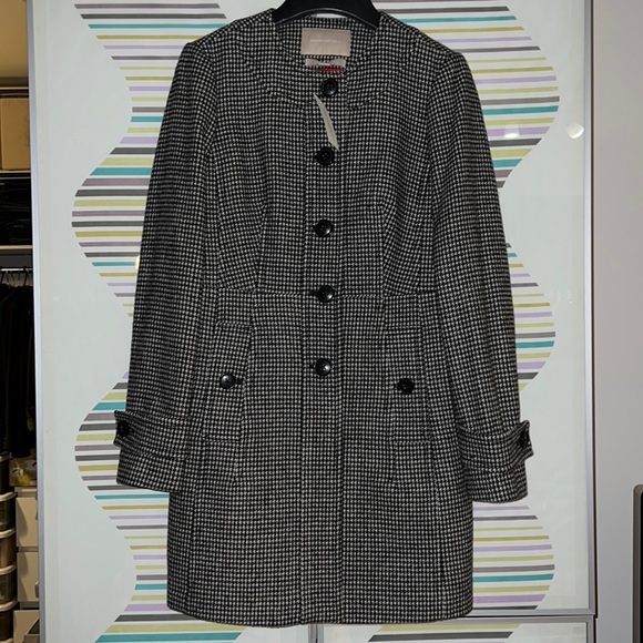 BR wool houndstooth coat - Picture 2 of 10